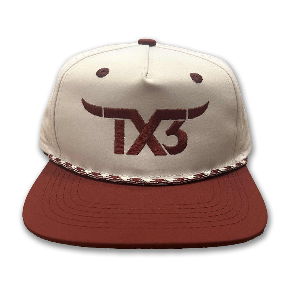 TX3 Hat - Maroon/White